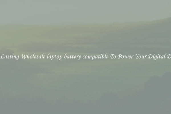 Long Lasting Wholesale laptop battery compatible To Power Your Digital Devices