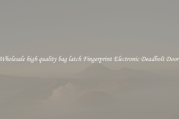 Wholesale high quality bag latch Fingerprint Electronic Deadbolt Door 