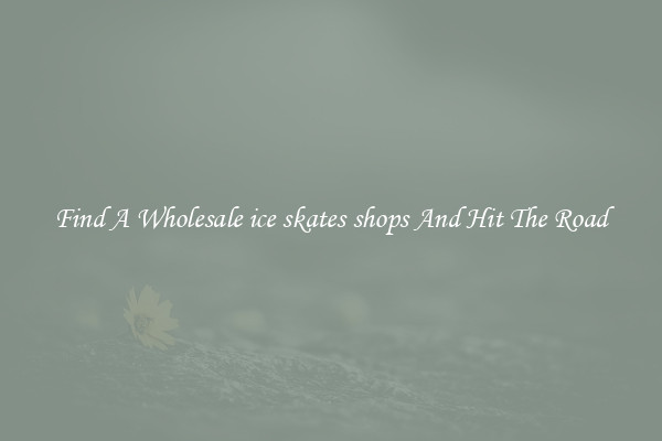 Find A Wholesale ice skates shops And Hit The Road