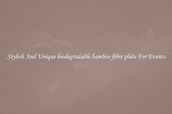 Stylish And Unique biodegradable bamboo fibre plate For Events