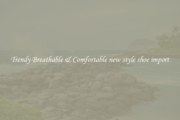 Trendy Breathable & Comfortable new style shoe import