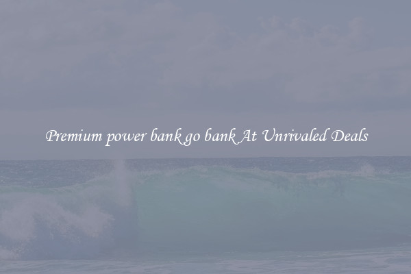 Premium power bank go bank At Unrivaled Deals