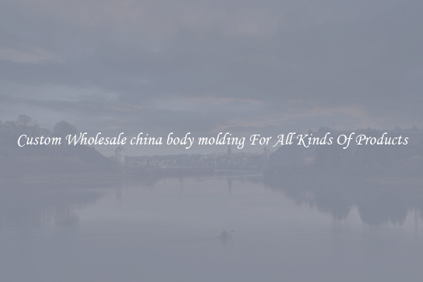 Custom Wholesale china body molding For All Kinds Of Products